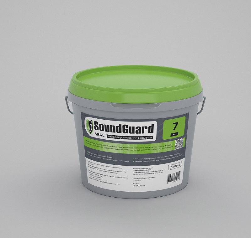 Звукоизоляционный герметик SoundGuard Seal (7 кг)
