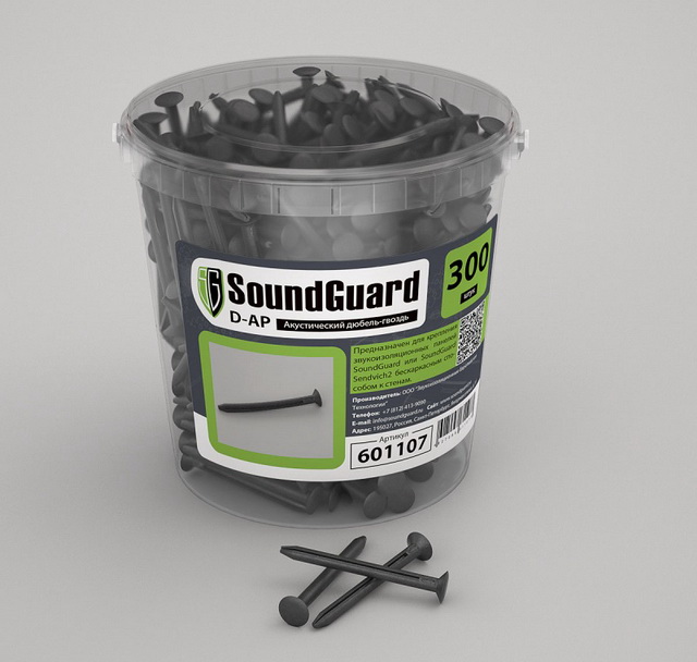 SoundGuard DA дюбель-гвоздь акустический (упаковка 300 шт.)