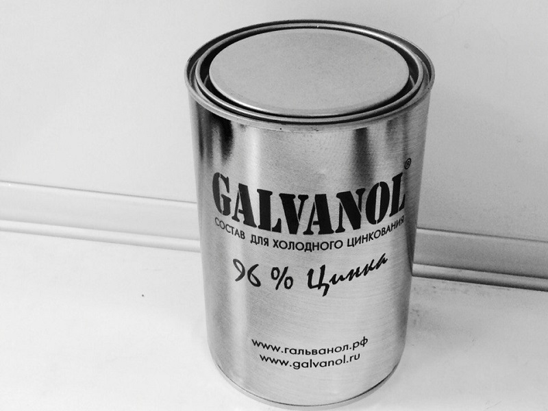 Гальванол 2 кг (состав для холодного цинкования) 